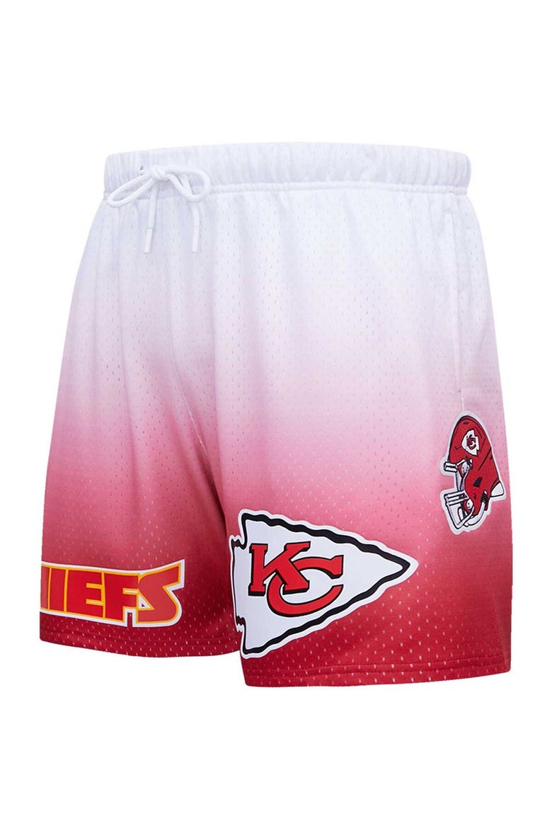 Men's Pro Standard Red/White Kansas City Chiefs Ombre Mesh Shorts, Alternate, color, Red