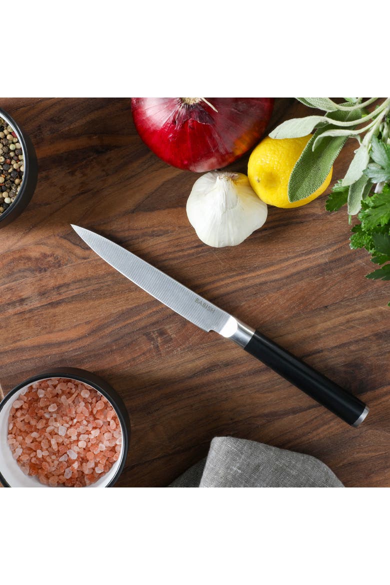 High Carbon German Steel Full Tang Forged Utility Knife, Alternate, color, Stainless Steel