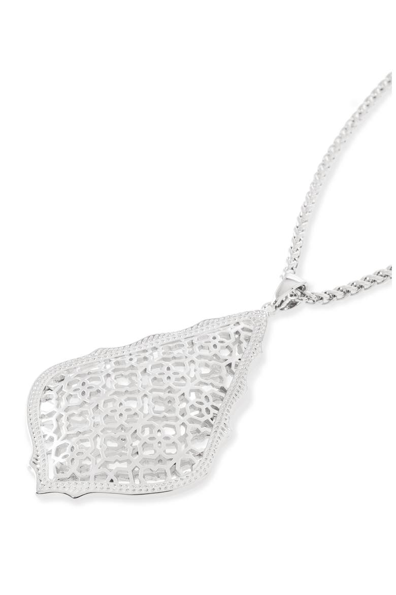 'Aiden' Pendant Necklace, Alternate, color, SILVER FILIGREE