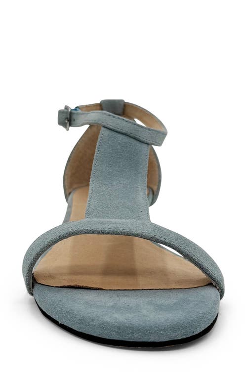 Shop Chelsea Crew Samira Wedge Sandal In Sky Blue Suede