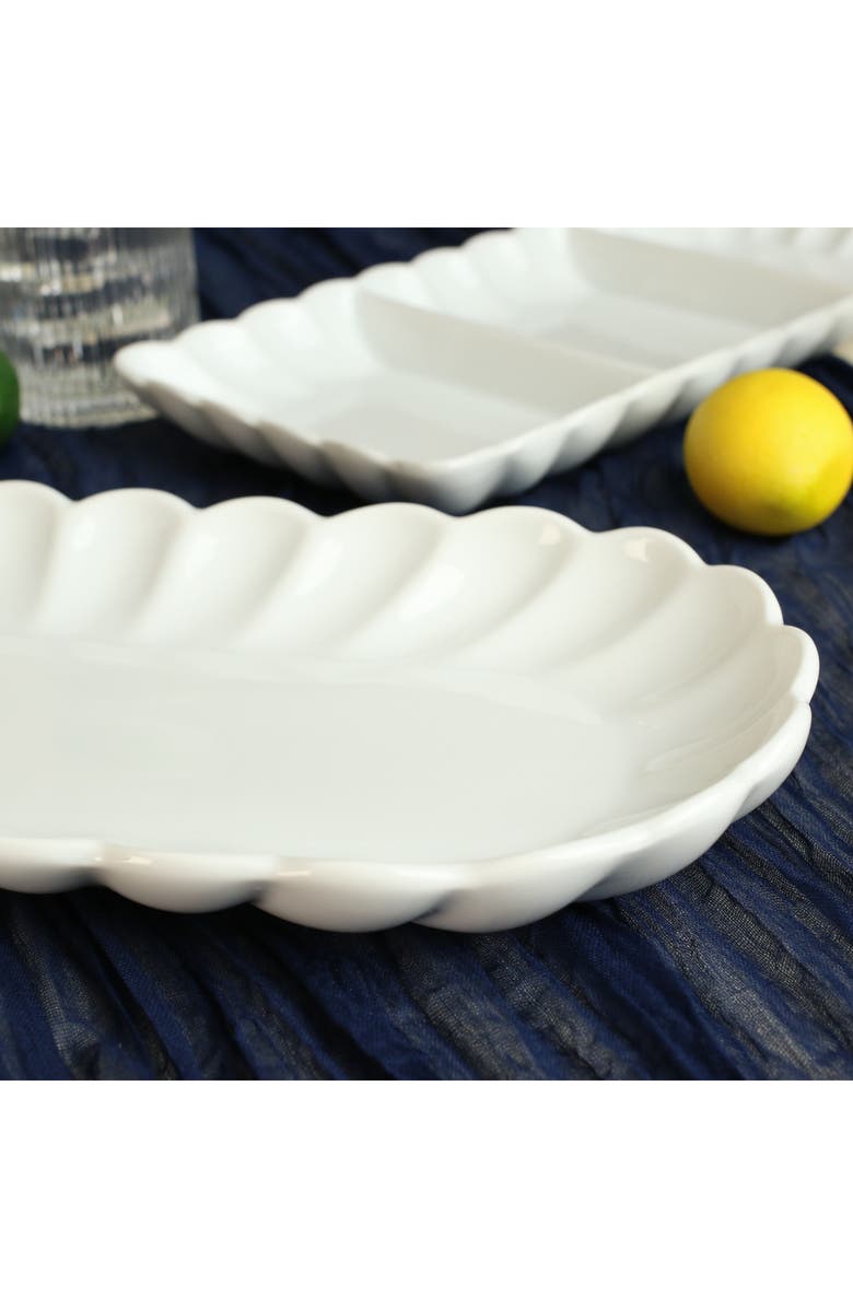 BIA Cordon Bleu Petal 2-Piece Serving Dishes, Alternate, color, White