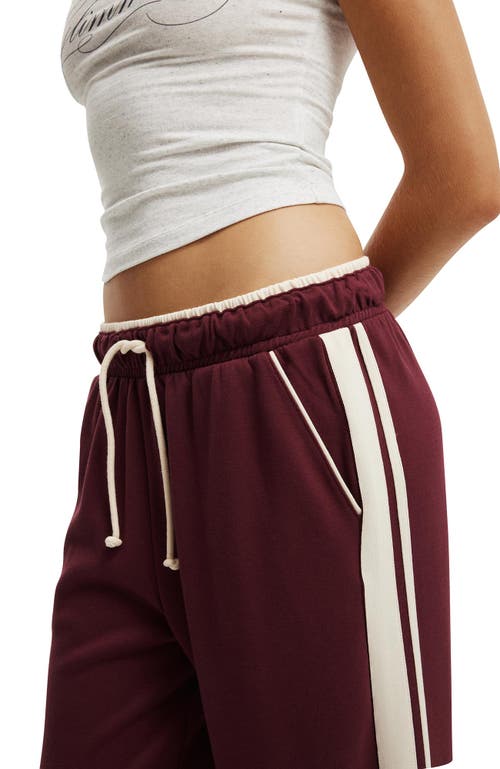 Shop Cotton On Contrast Wide Leg Sweatpant