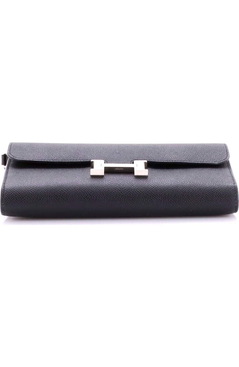 Pre-Owned Hermes Constance To Go Wallet Epsom, Alternate, color, Noir