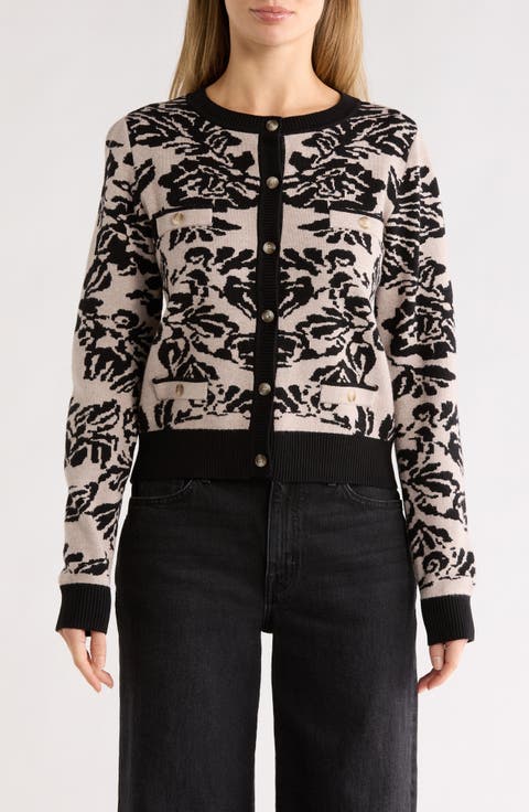 Boyfriend Jacquard Cardigan