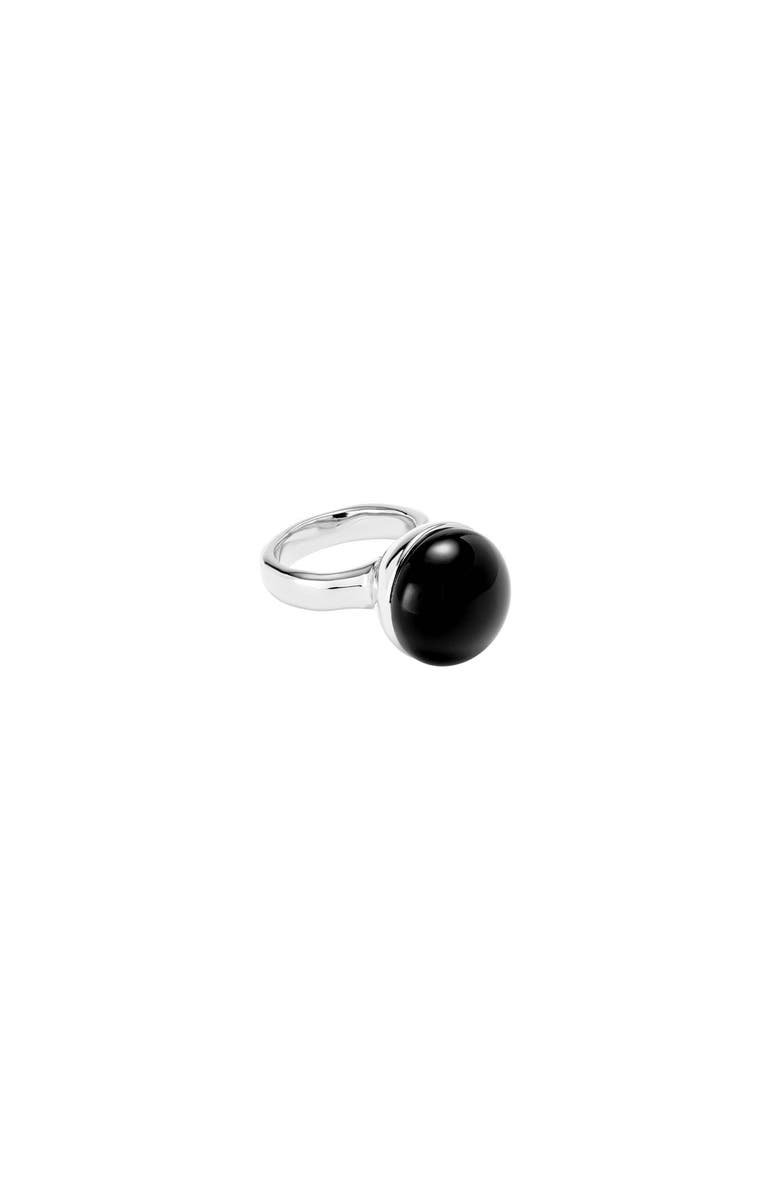 UNODE50 Eclipse Murano Ring, Main, color, Silver