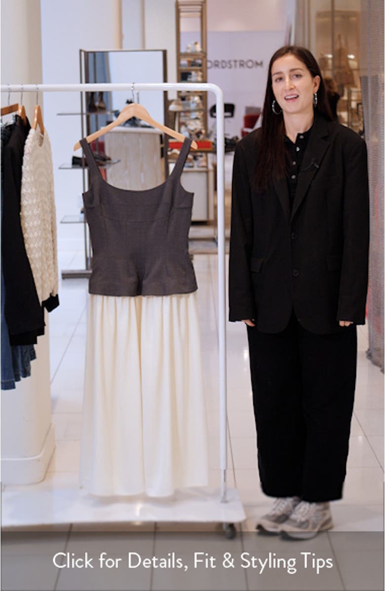 Mixed Media Corset Dress, sales video thumbnail