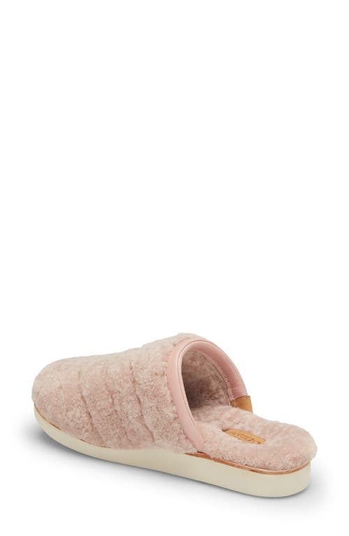 Olukai Pupu Mua Genuine Shearling Scuff Slipper In Pink