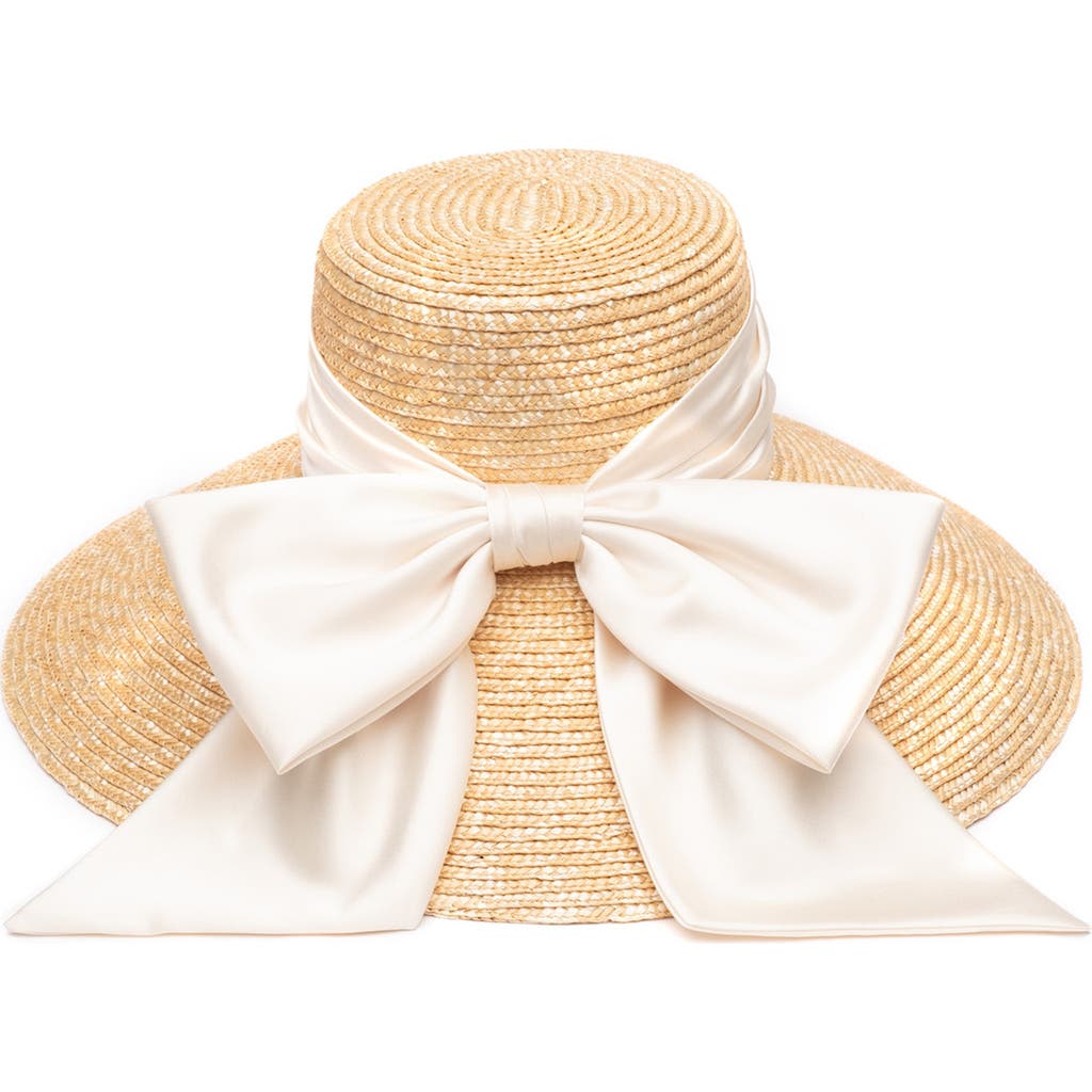 Eugenia Kim Mirabel Bow Straw Sun Hat in Natural  product