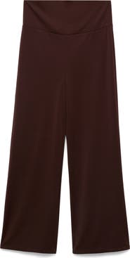 MANGO Fine Knit Wide Leg Maternity Pants