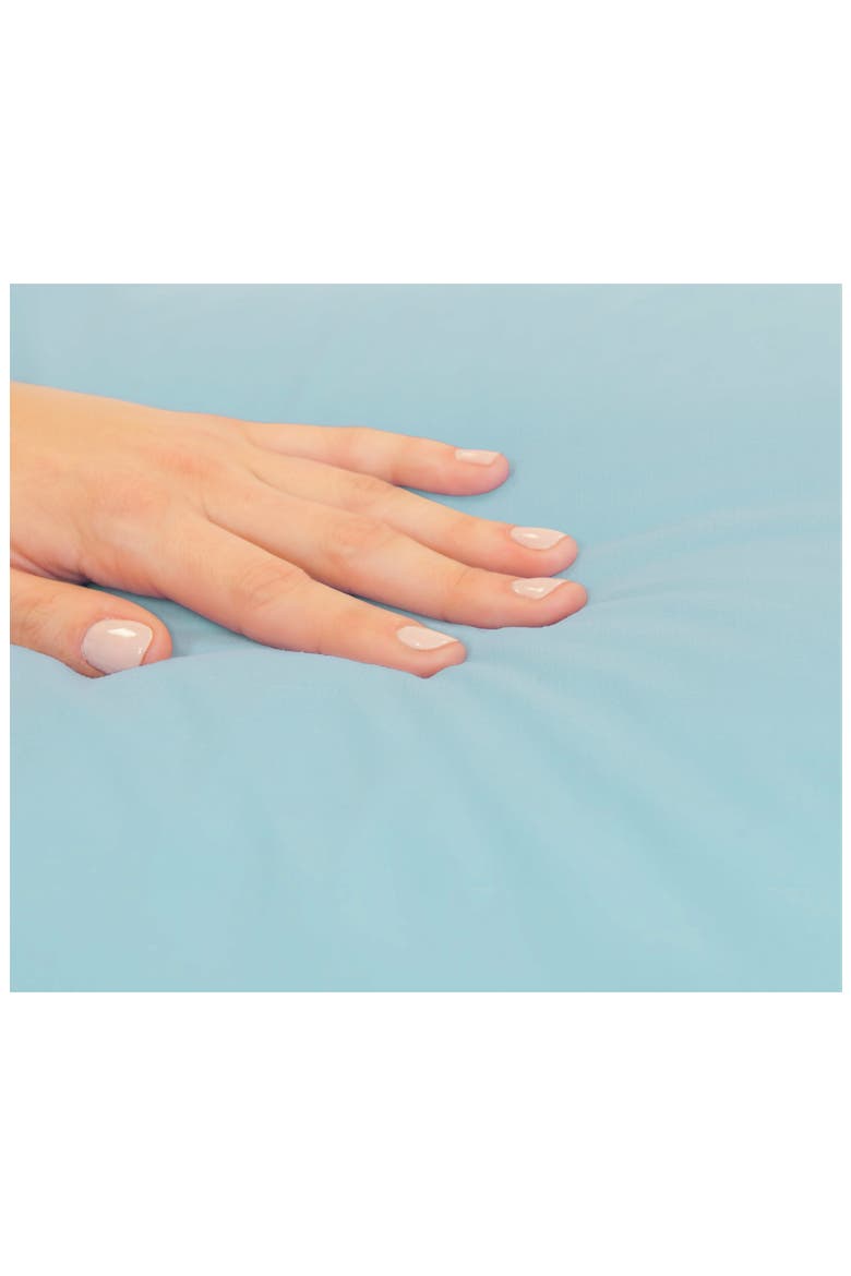 Cotton Sateen Sheet Set, Alternate, color, SOFT AQUA