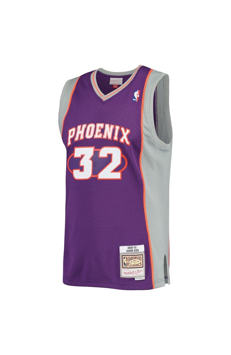 Mitchell & Ness Men's Mitchell & Ness Jason Kidd Purple Phoenix Suns Big & Tall Hardwood Classics 2000/01 Swingman Jersey, Alternate, color, Purple
