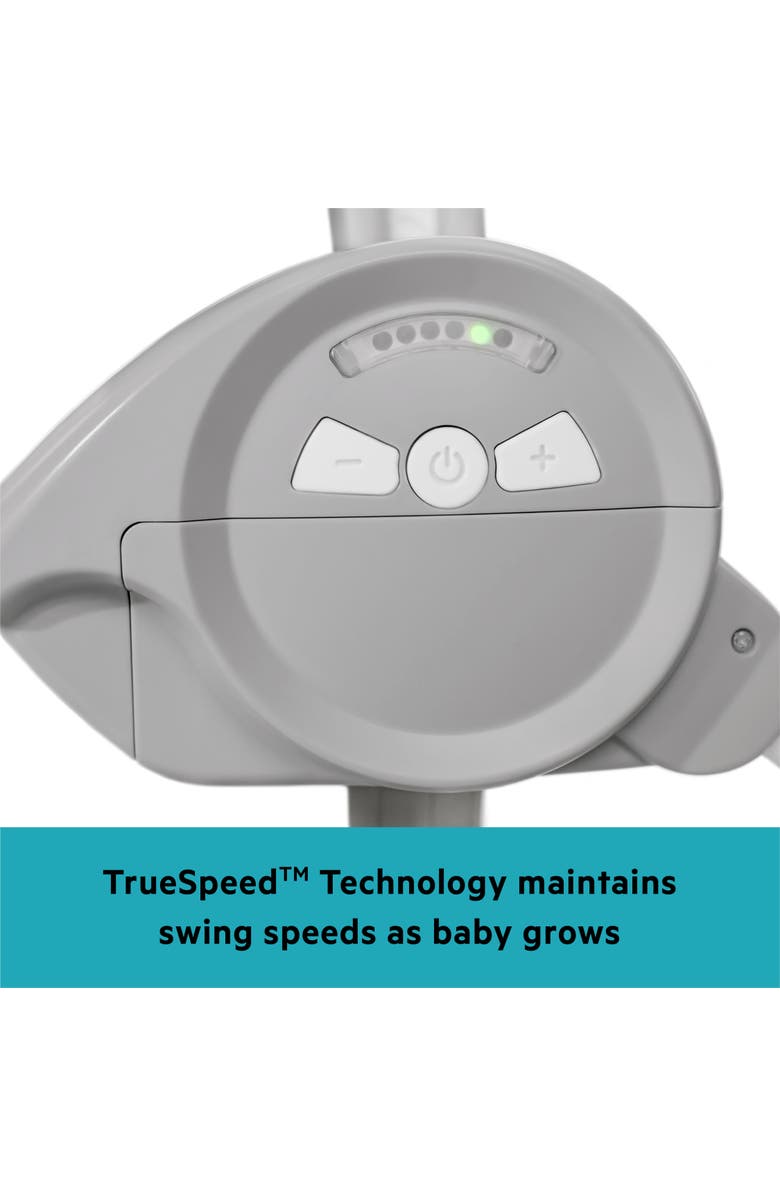 BRIGHT STARTS Rainforest Vibes 6-Speed Portable Automatic Baby Swing with Toy Bar, Alternate, color, Multicolored