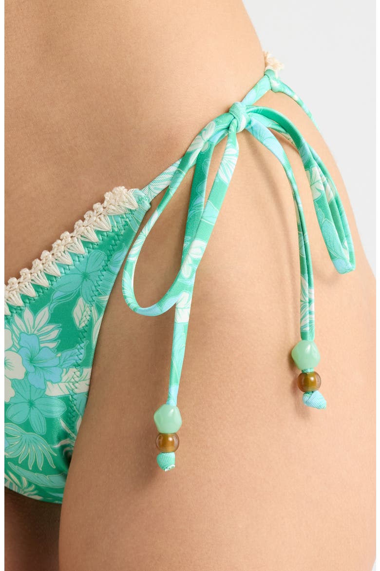 Crochet Dipped Side Tie Bikini Bottoms, Alternate, color, BAREFOOT BREEZE