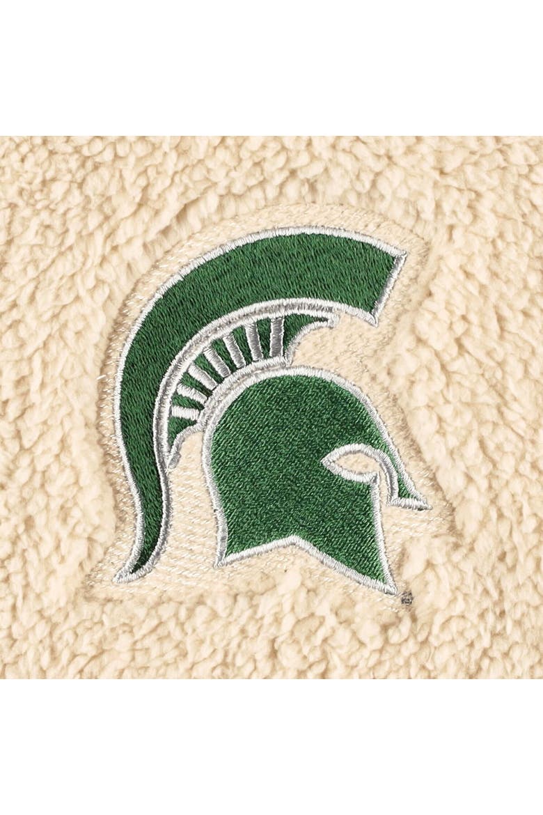 Women's Natural Michigan State Spartans Everest Half-Zip Sweatshirt, Alternate, color, Natural