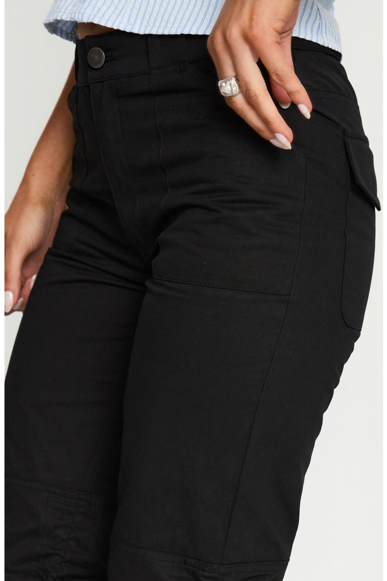 Hot Rod Drawstring Cuff Capri Pants, Alternate, color, BLACK