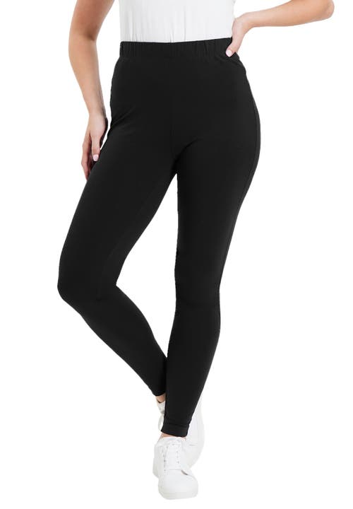 June + Vie Classic Ankle Legging In Black