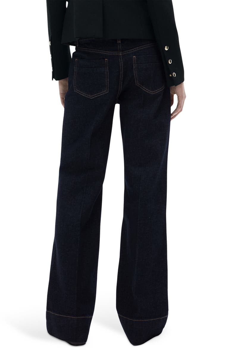 MANGO Layla Mid Rise Wide Leg Jeans, Alternate, color,