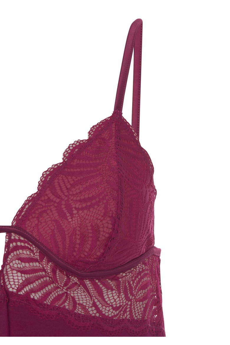 Back Cutout Lace Negligee, Alternate, color, Bordeaux