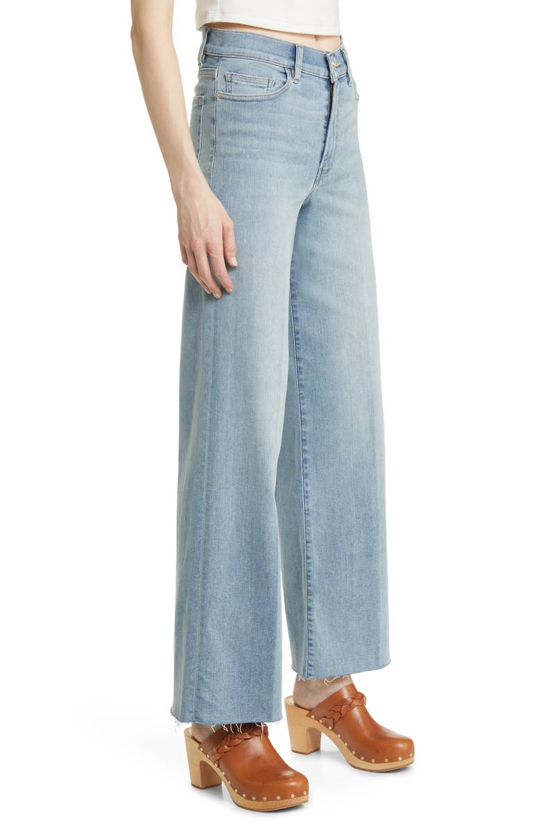 FRAME Le Slim Raw Hem High Waist Palazzo Jeans, Alternate, color, Wilson