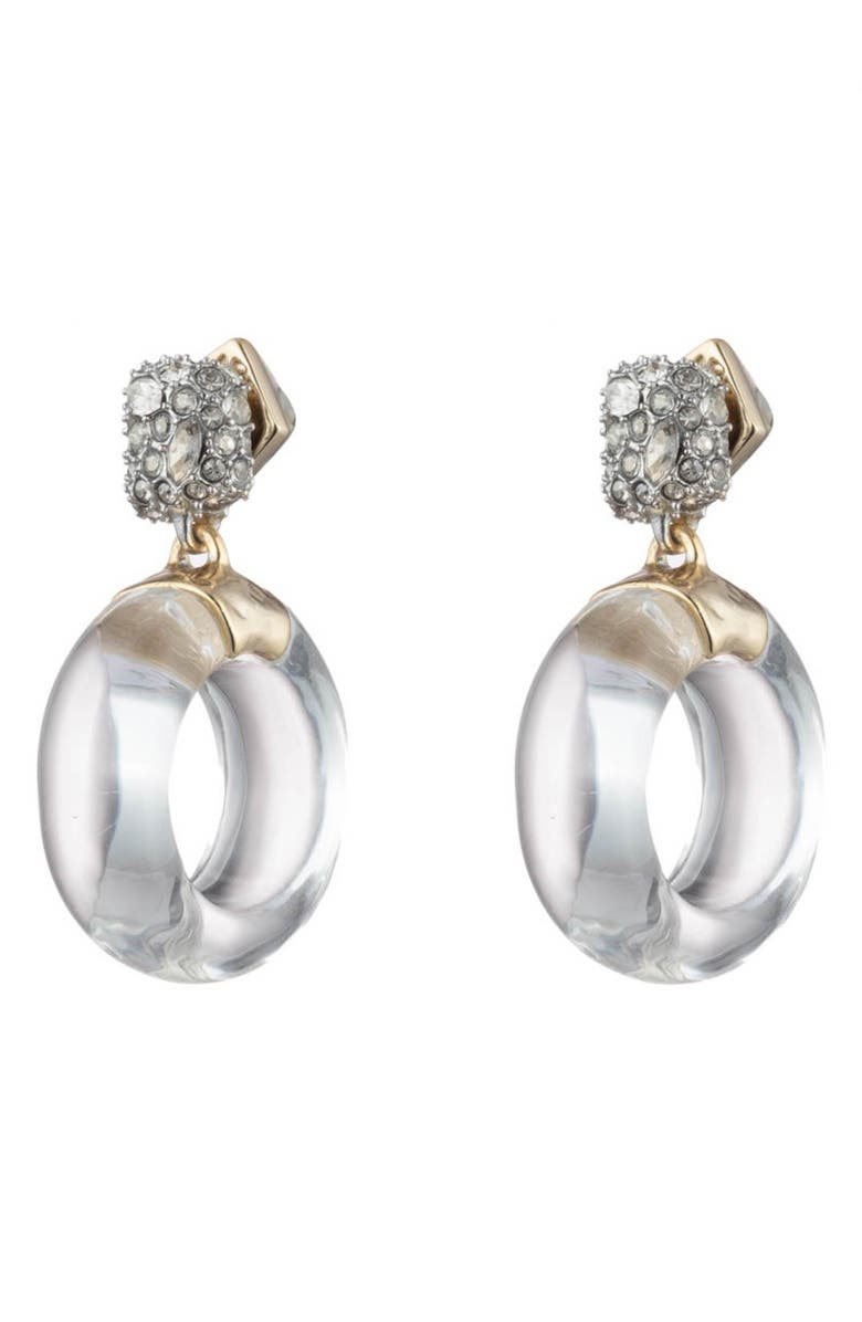 Alexis Bittar Domed Drop Circle Post Earrings, Main, color,