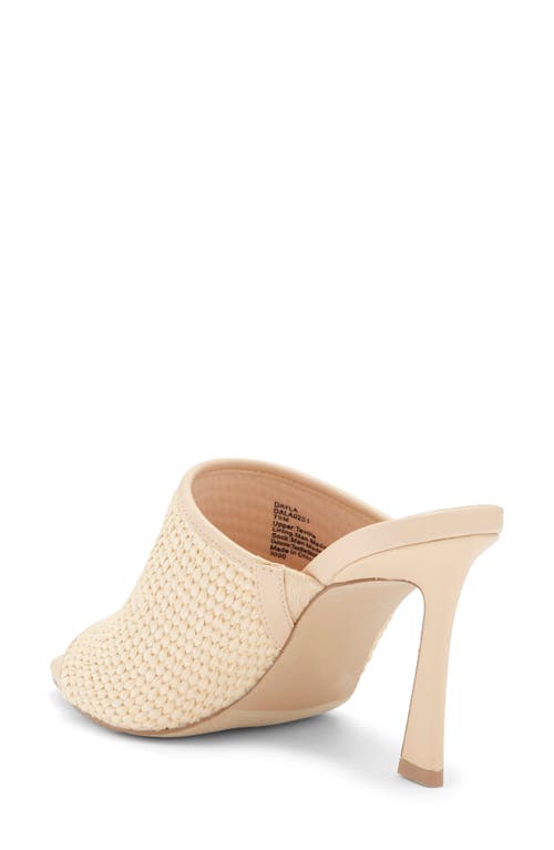 Steve Madden Dayla Peep Toe Mule In Natural Raffia
