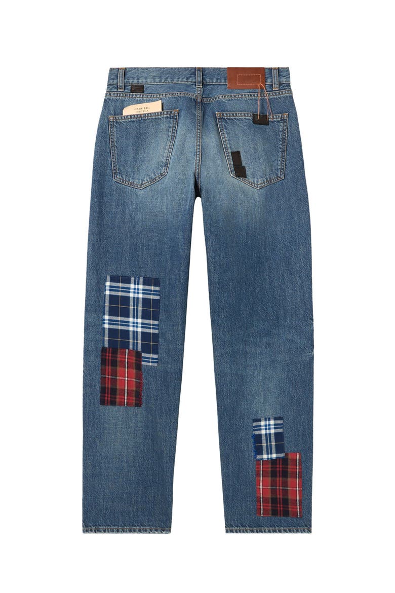 Jill Custom Wash 5-Pocket Denim Trousers, Alternate, color, MULTICOLOR