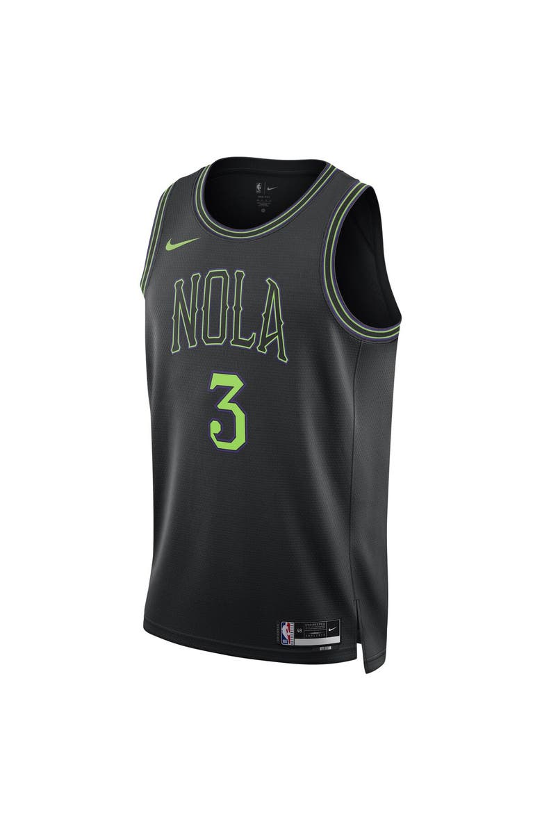 Nike Unisex Nike CJ McCollum Black New Orleans Pelicans 2023/24 Swingman Jersey - City Edition, Alternate, color, 