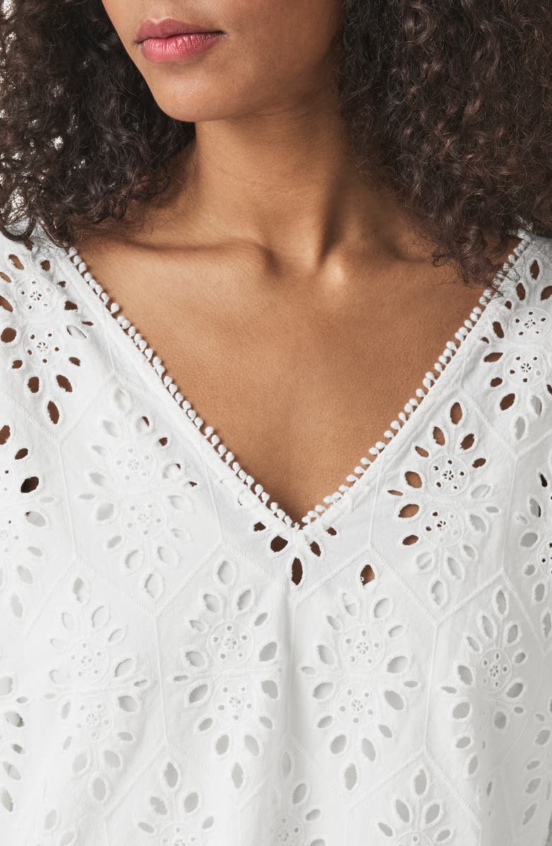 Splendid Cotton Eyelet Minidress, Alternate, color, White