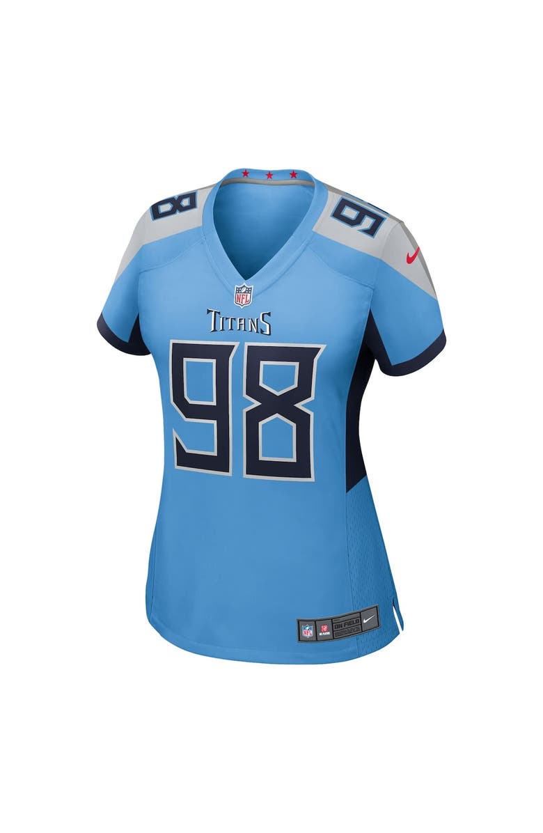 Nike Women's Nike Jeffery Simmons  Light Blue Tennessee Titans Team Game Jersey, Alternate, color, Light Blue