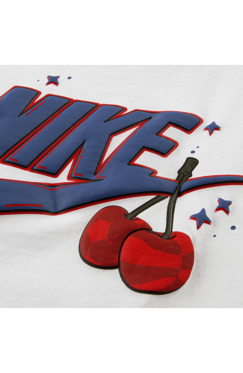 Nike Kids' Cherry Logo Graphic T-Shirt & Skirt Set, Alternate, color, Mystic Navy