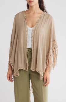 Forgotten Grace Crochet Fringe Cardigan