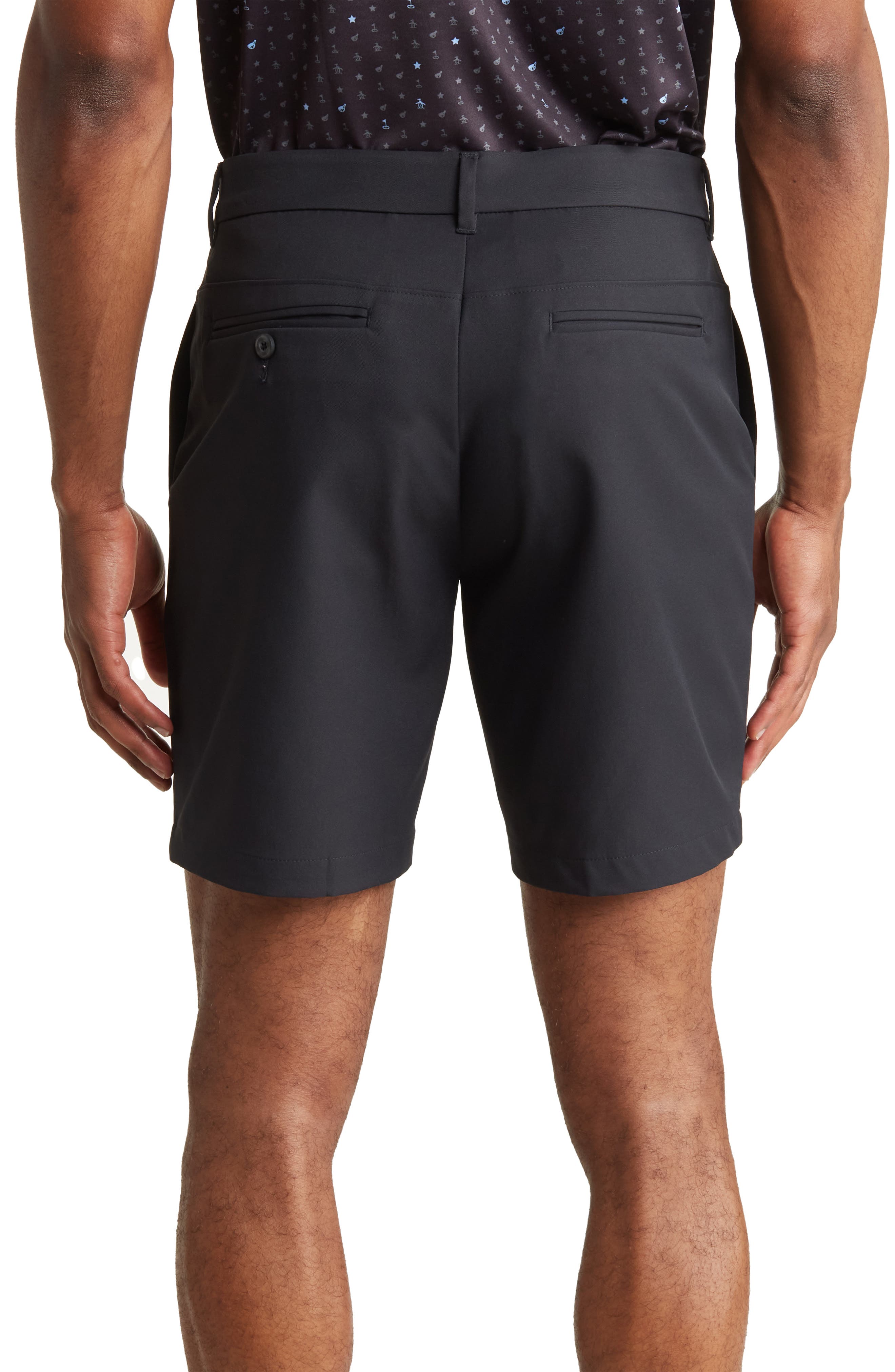 9-Inch Solid Flat Front Golf Shorts - image 2