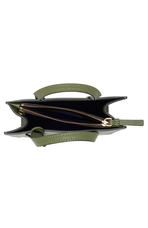 Shop Marc Jacobs Mini Grind Top Handle Satchel In Bronze Green