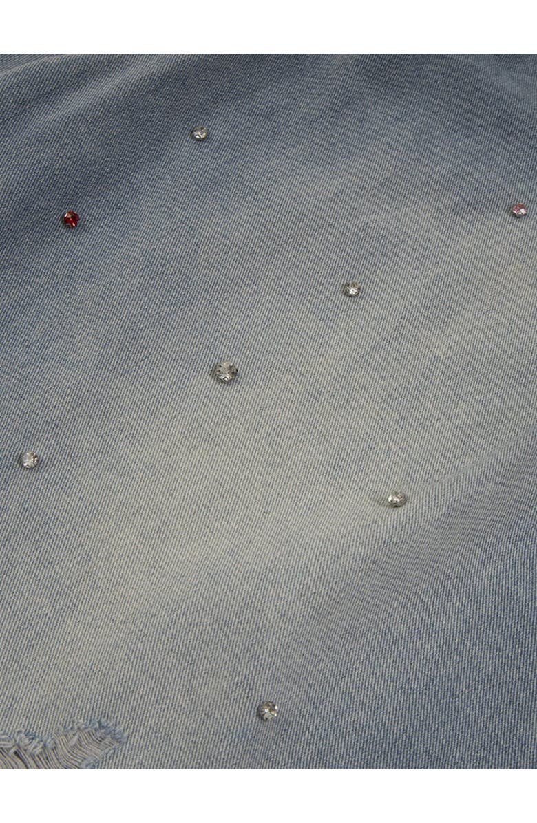 AELFRIC EDEN Rhinestone Application Jorts, Alternate, color, Blue