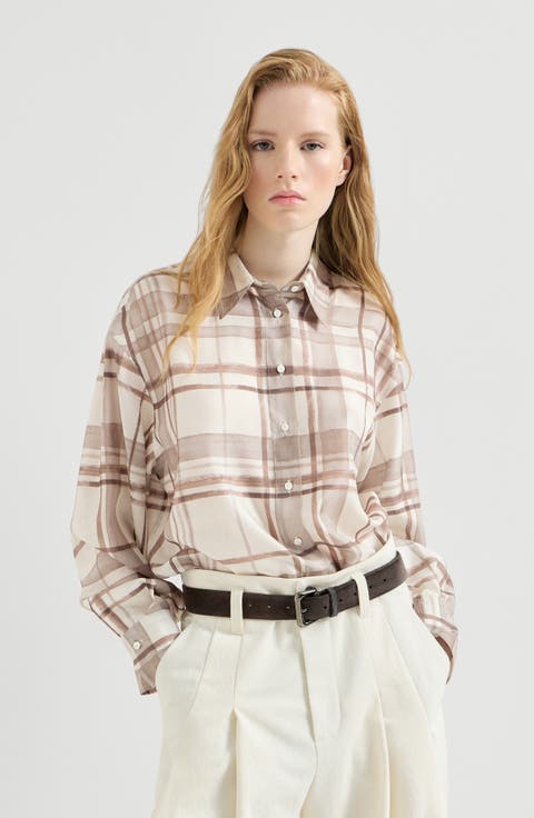 Macrocheck print shirt