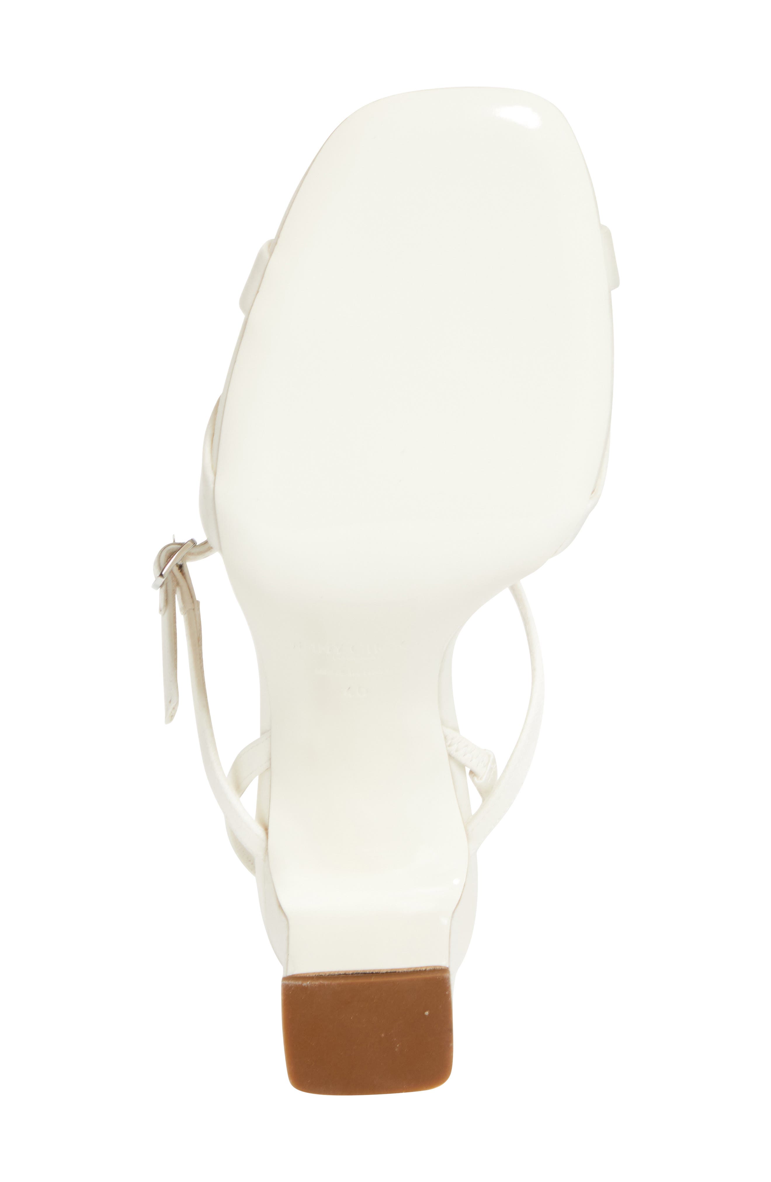 Jimmy Choo Elsy Crystal Buckle Sandal, Alternate, color, Ivory