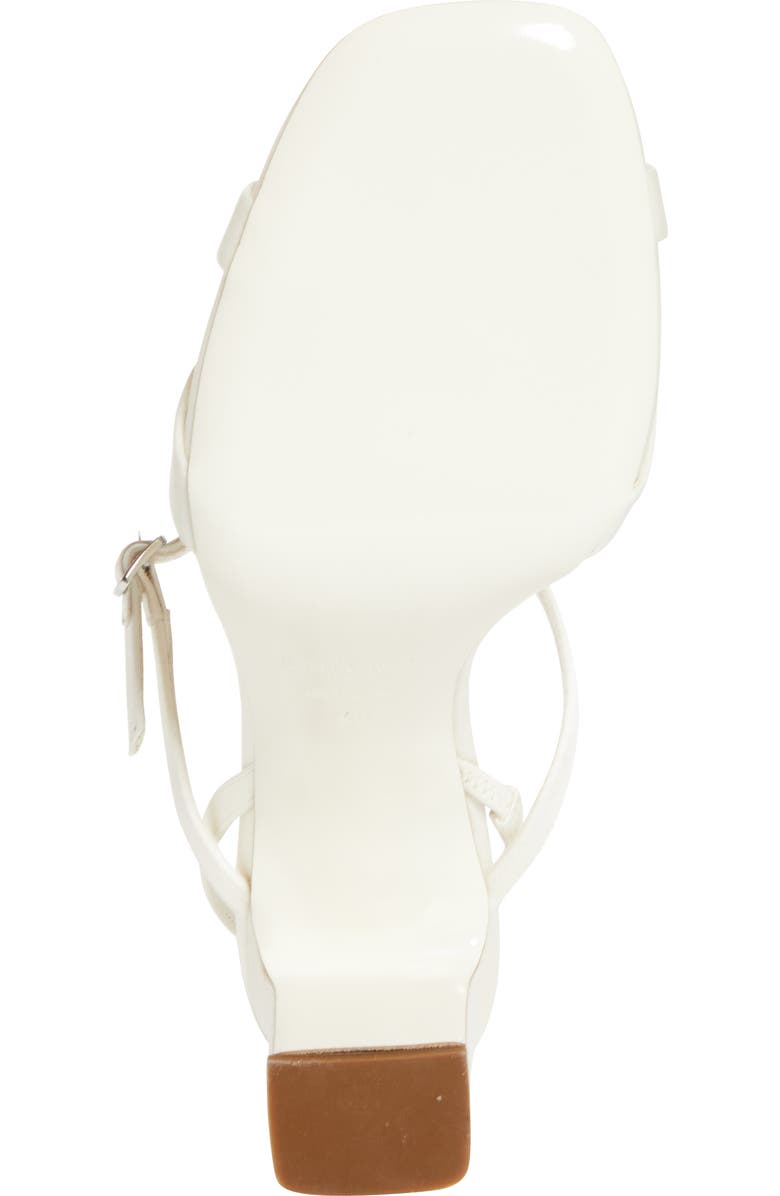 Jimmy Choo Elsy Crystal Buckle Sandal, Alternate, color, Ivory