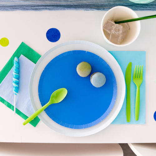 Jollity & Co Shade Collection Dessert Plates In Sapphire