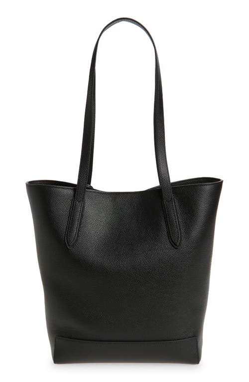 Mulberry Leather North/south Shopper Tote In Black