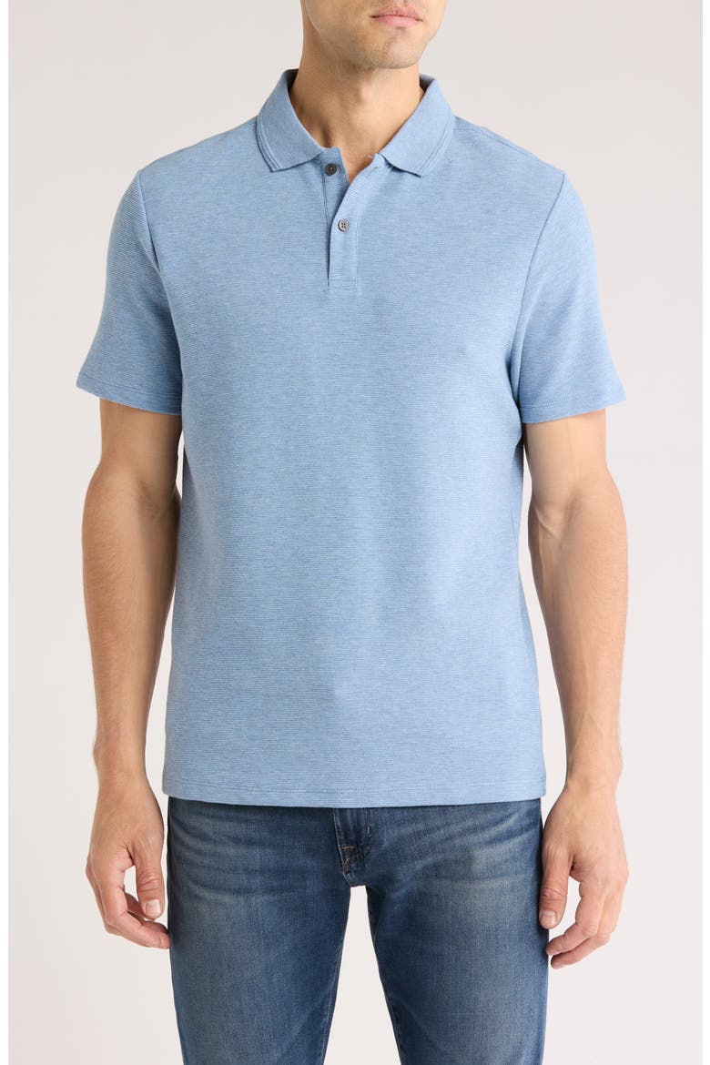 Rick Short Sleeve Polo, Main, color, DOVER BLUE