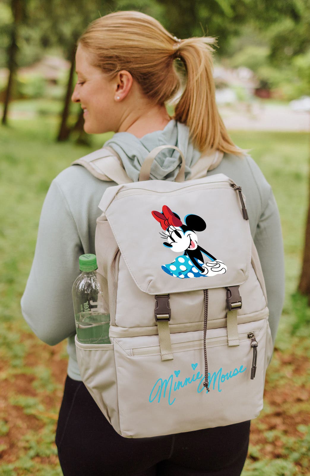 Picnic Time x Disney Minnie Mouse Tarana Cooler Backpack, Alternate, color, Halo Gray