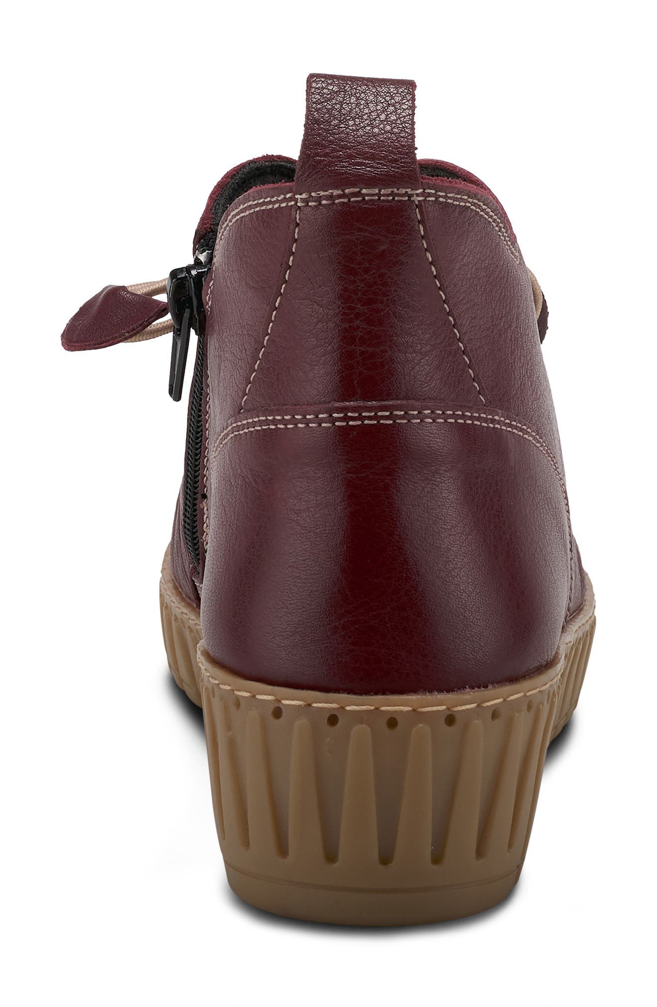 Spring Step Nespea Desert Bootie, Alternate, color, Bordeaux