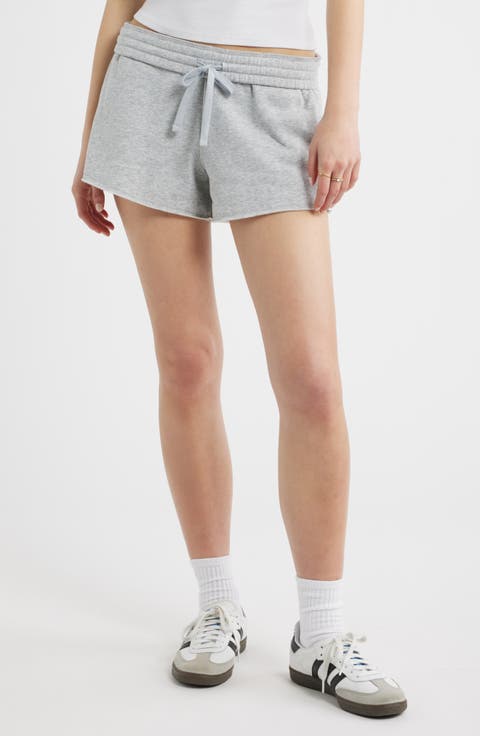 Foldover Fleece Mini Sweat Shorts
