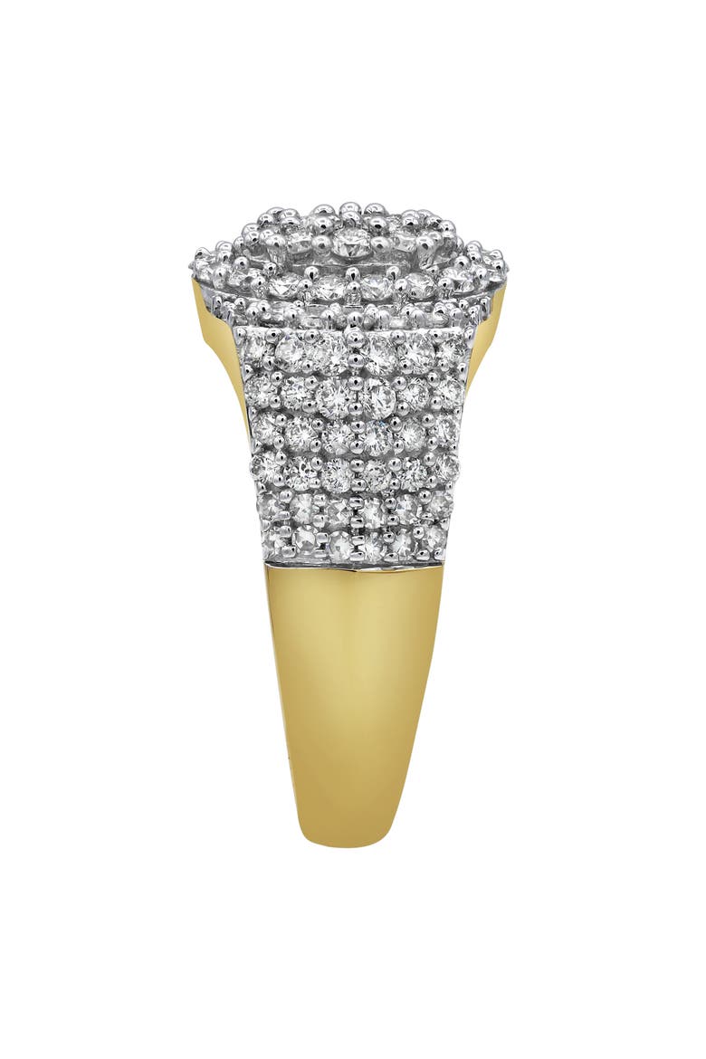 Spotlight 14K Yellow Gold Diamond Men Statement Ring - 1.98ct., Alternate, color, 14K Yellow Gold