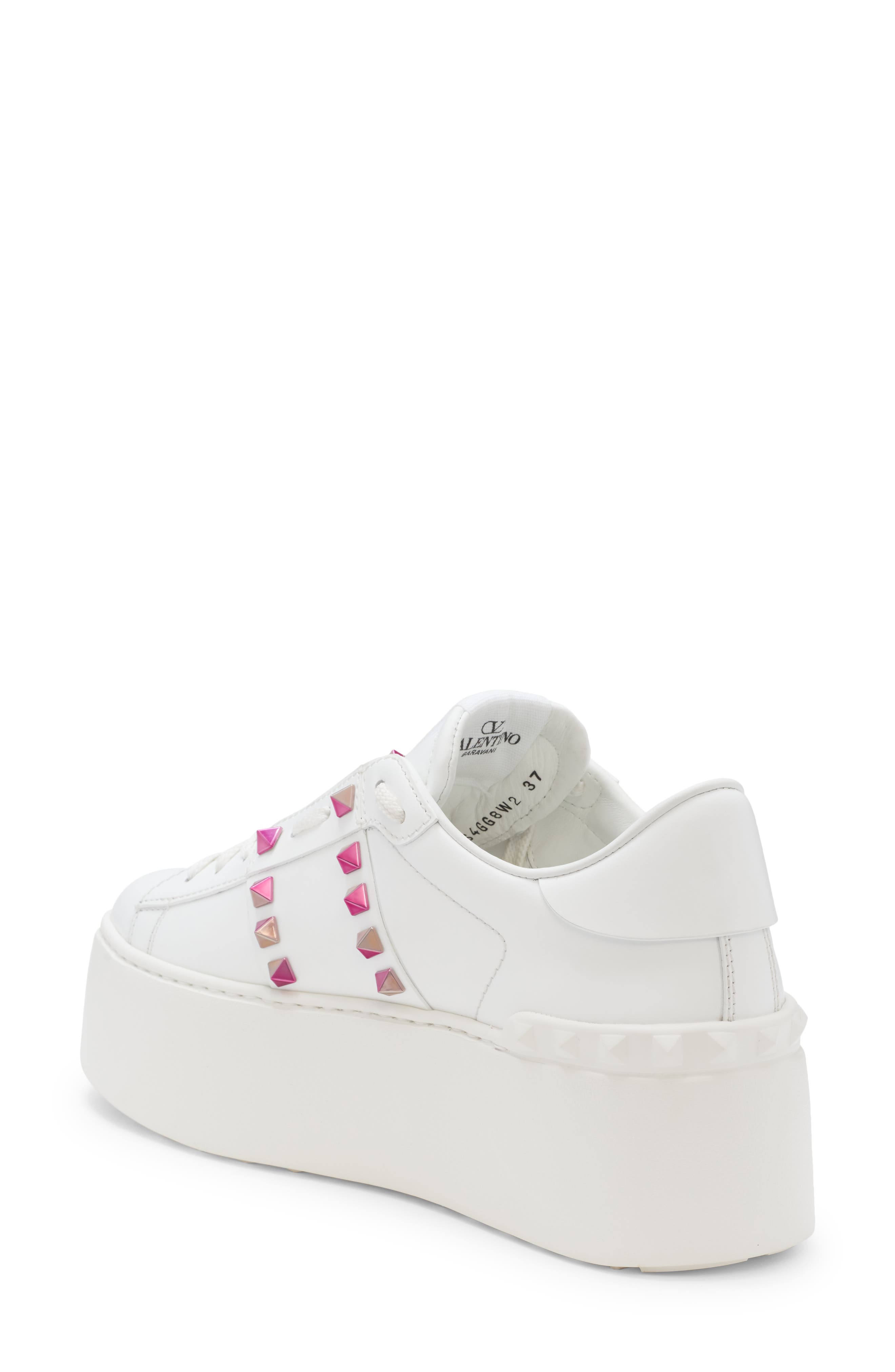 Valentino Garavani Rockstud Untitled Platform Sneaker, Alternate, color, 