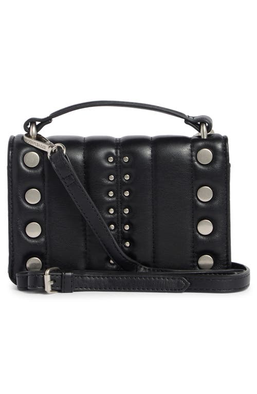 Steve Madden Studded Wallet On A Crossbody Strap In Black