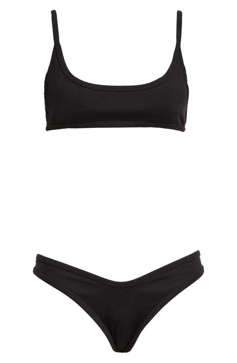 The Attico Rib Two-Piece Swimsuit, Alternate, color,