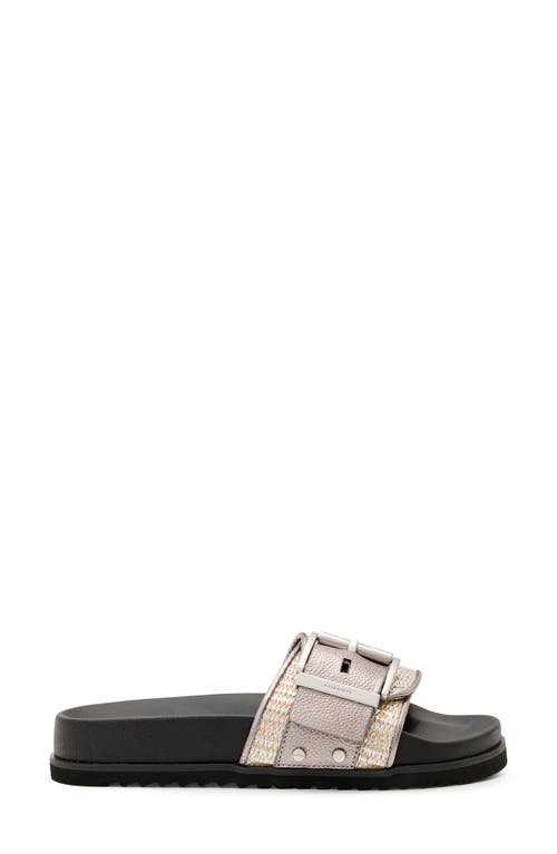 Allsaints Ellie Raffia Stud Slide Sandal