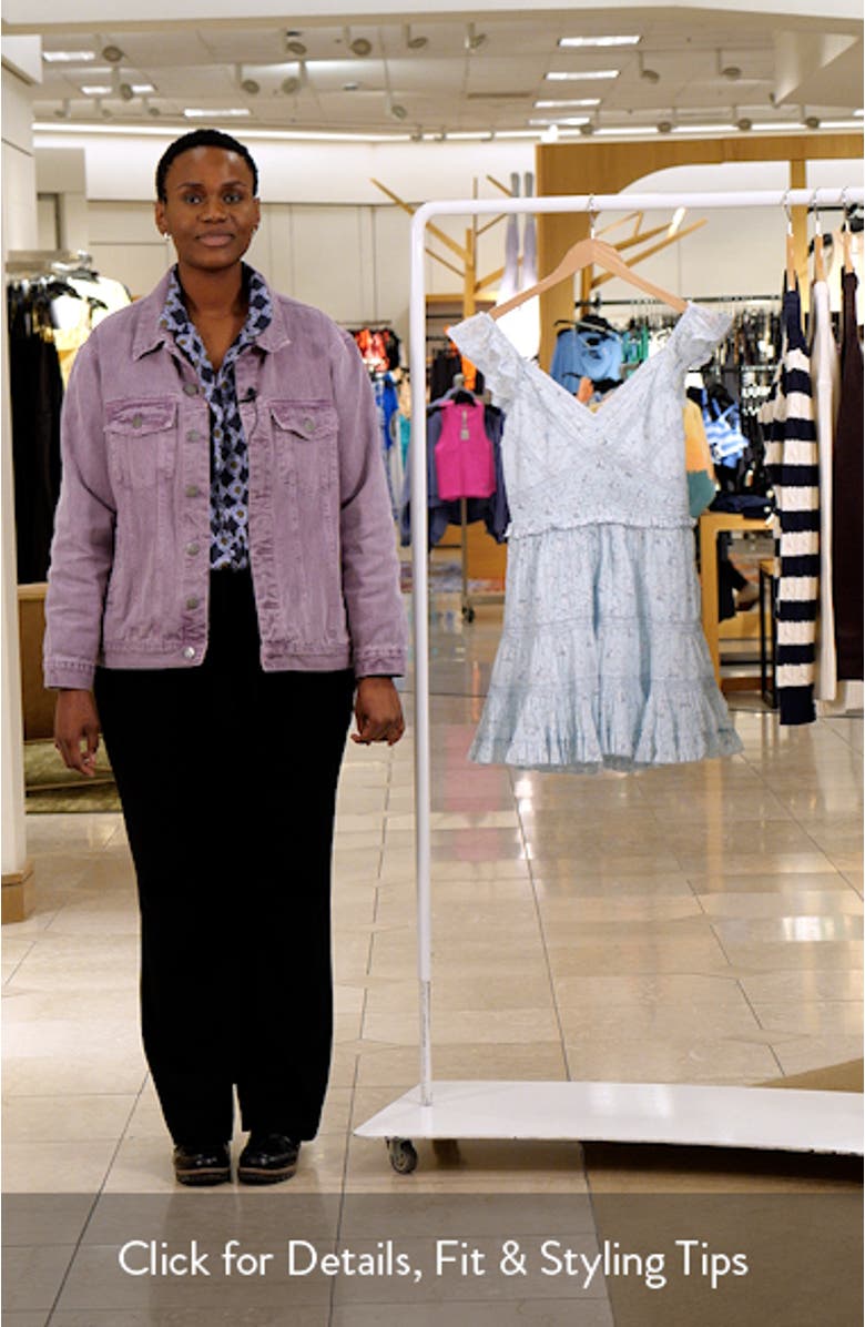 Presline Lace & Ruffle Minidress, sales video thumbnail