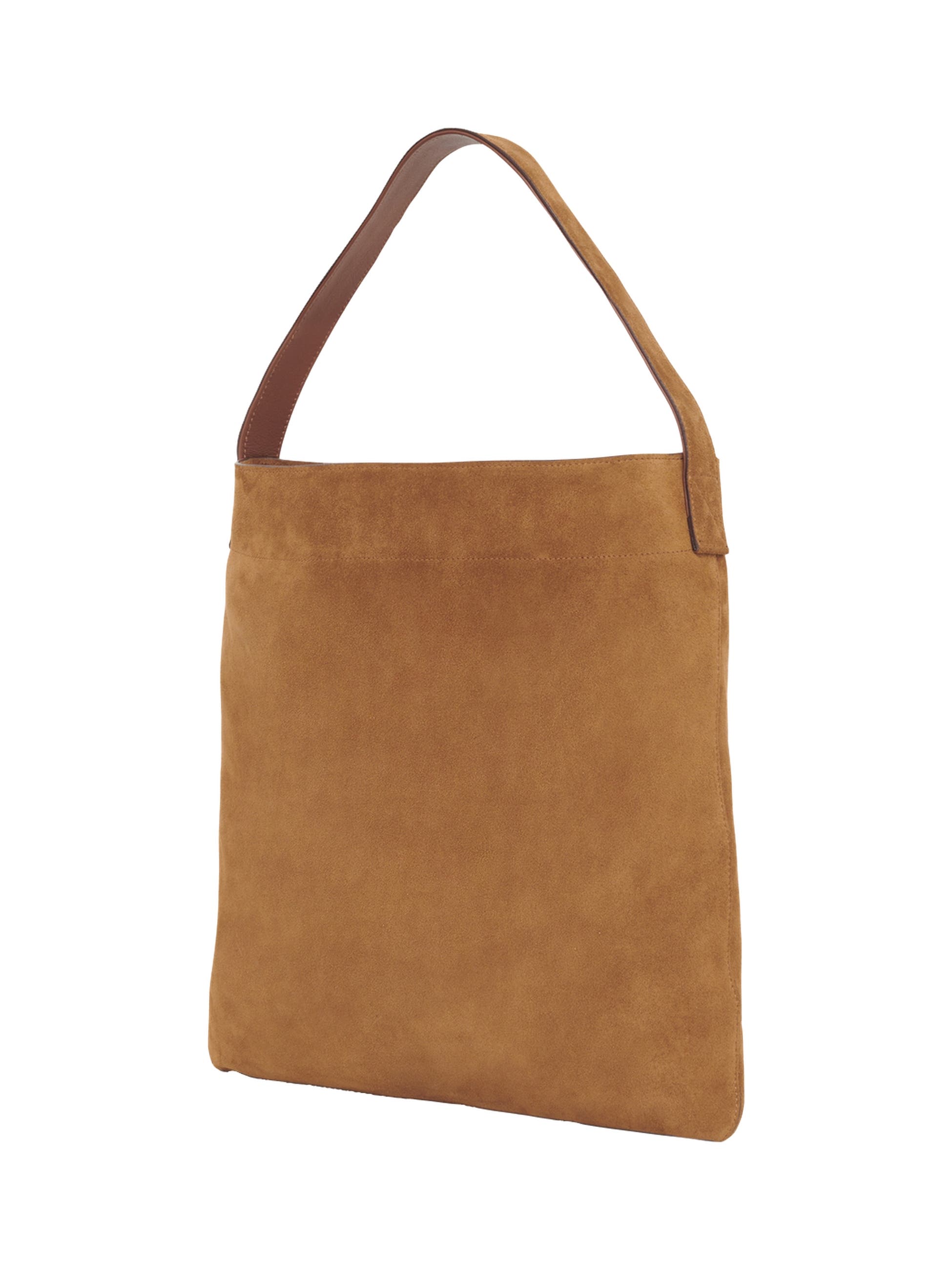 GERARD DAREL Lady GD Suede Tote Bag, Alternate, color, Wheat